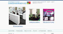 Desktop Screenshot of langhammer-kg.de