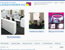 Tablet Screenshot of langhammer-kg.de
